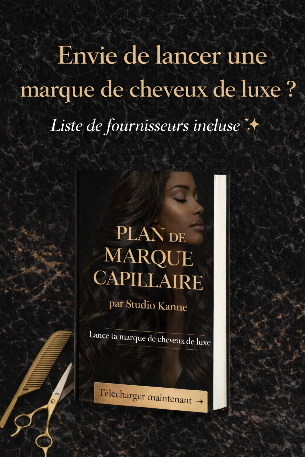 Liste de Fournisseurs Capillaires + Guide Business Cheveux | Lancer une Marque de Cheveux de Luxe | Fournisseurs Vérifiés | Téléchargement Digital | Blueprint Business Perruques